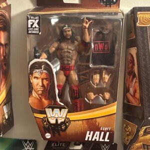 WWE Scott Hall Action Figure with Red and Black Attire